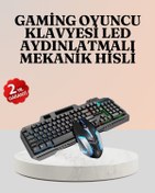 Resim Rgb Aydınlatmalı Oyuncu Klavye Mouse Mekanik Hissiyat, Maksimum Kontrol Diğer 