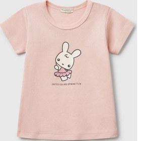 Resim United Colors Of Benetton Kız Bebek T Shirt A.pembe 3ı9wa1062-1423 Pembe 