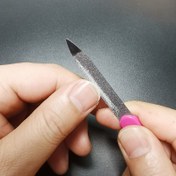 Resim 10 Adet Paslanmaz Çelik Tırnak Törpüsü, Çift Taraflı Zımpara İşlemi, Çift Amaçlı Manikür Parlatma Aracı, Güzellik Seti Aksesuarları 