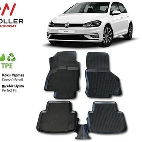 Resim Volkswagen Golf 7 Paspas 2012 2020 Arası Uyumlu 3d Havuzlu Paspas 