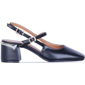 Resim Ayakcenter Vollex Vl1 Cilt 6cm Kadın Topuklu Ayakkabı Siyah 