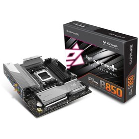 Resim SAPPHIRE NITRO+ B850M WIFI AMD B850 Soket AM5 DDR5 8000+MT/s (OC) WiFi 6 mATX Anakart-52123-01-40G 