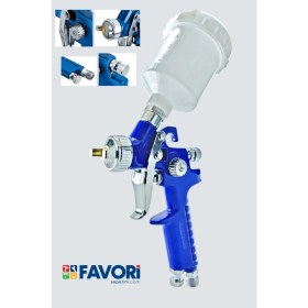 Resim Sappower Premium H-2000 Üstten Depolu 125 mm Gölge Sis Boya Tabancası 0,5mm-0,8-1.0mm 