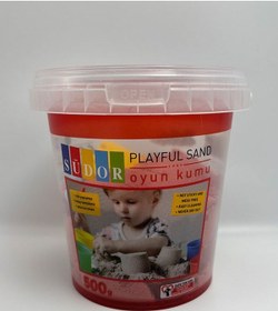 Resim Kinetik Kum Kırmızı Renk 500 Gr Pembe 