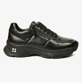 Resim Greyder 59122 Kadın Siyah Hakiki Deri Sneaker Ayakkabı-735 Siyah 