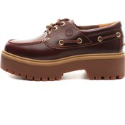 Resim B0A2QDMD571-R Timberland Stone Street Boat Shoe Kadın Spor Ayakkabı Kahve 