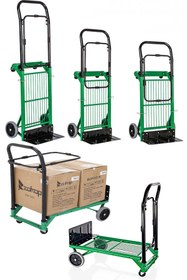 Resim Genel Markalar Yükseklik Ayarlı Çok Fonksiyonlu Portatif Katlanır Koli Yük Paket Taşıma El Arabası 100Kg 