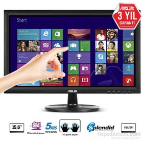 Resim Asus VT168N 15.6" 5ms (Analog+DVI-D) Dokunmatik Led Monitör 