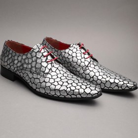 Resim Gondol Erkek Hakiki Deri Sivri Burun Özel Deri Tasarımlı Kundura Tz.610 