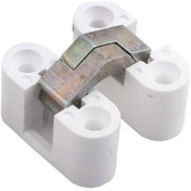 Resim Gürçayhırdavat Gürçay Plastik Oval Masa Menteşesi Zamak Gövde Beyaz 