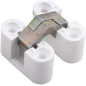 Resim Gürçayhırdavat Gürçay Plastik Oval Masa Menteşesi Zamak Gövde Beyaz 