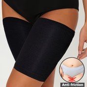 Resim 1 Çift Kadın Yüksek Esneklikli Sıcak ve Anti-Friction Koruyucu Kapaklar - Düz Renk, Örgü Kumaş, Çekme Tasarımı, Tüm Mevsim Kullanımı, Makine Yıkamalı, Diz Desteği|Esnek Kumaş|Örgü Dokusu 