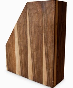 Resim Woodsaka Reka Dosyalık & Dergilik | Ceviz | 29.6 cm x 8.5 cm x 32 cm 