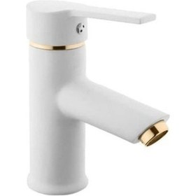 Resim Sardıcı Argus Serisi Lavabo Bataryası Altın - Beyaz 