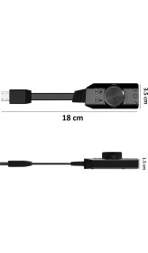 Resim Midex SG-135 Harici USB Ses Kartı Gaming Pubg Lol Oyun 7.1 Ses Kartı Stüdyo ve Çok Amaçlı 