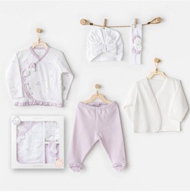 Resim Kız Bebek Hastane Çikişi 5 Pcs Newborn Set Magical Butterfly Ac25570 Beyaz 