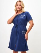 Resim Malvin Yazlık Fermuarlı Ev Bornozu 363297659 Mavi 