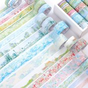 Resim 20 Rulo Vintage Bahçe Resimli Washi Bandı Scrapbooking Etiket Bandı Seti 0.2/0.39/0.59/0.79/0.9 İnç Genişliğinde 2M(2.2 yard) Uzunlukta Masking Bantlar Günlük Bullet Journals Planlayıcılar Kırtasiye Malzemeleri İçin 