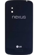 Resim Axya Lg Nexus 4 Arka Kapak Cam Pil Batarya Kapağı E960 Siyah 