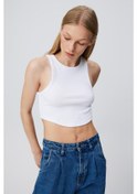 Resim Kadın Crop Top Beyaz 