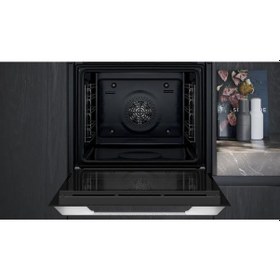 Resim Siemens HU717ABN0T Buhar Destekli Ankastre Fırın Gri 