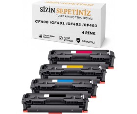 Resim Sizinsepetiniz Color Laserjet Pro M Serisi M252 / M274 / M277 Uyumlu CF400 CF401 CF402 CF403 