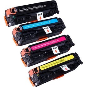 Resim Xplus® Hp 125A-CB540A-CB541A-CB542A- CB543A Hp Color Laserjet CM1312NFI 1 Set Muadil Toner 2200 Sayfa Renkli 