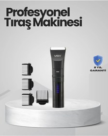 Resim Şarjlı Tıraş Makinesi -dijital Ekranlı, Hızlı Şarjlı, Profesyonel Kesim Seti 