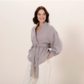 Resim Chakra Mamie Kimono Sıcak Gri 