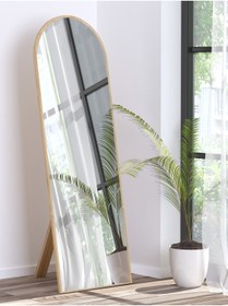 Resim nysamo Safir Meşe Antre Koridor Konsol Duvar Salon Banyo Wc Ofis Yatak Odası Boy Ayna 40 x 120 cm 
