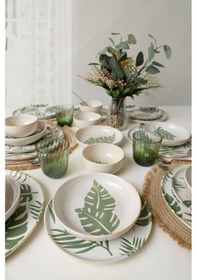 Resim Keramika Forest Yemek Takımı 24 Parça 6 Kişilik 22726-27-28 Yeşil 