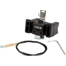 Resim Ortlieb E185 Gidon Çantası Montaj Seti Anahtar Kilitli Siyah 