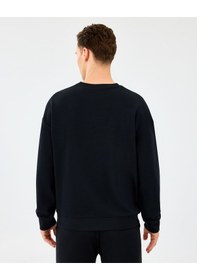 Resim Skechers M Essential Crewneck Sweatshirt Erkek Siyah Sweatshirt S2610015-3817 Siyah 
