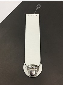 Resim Karantuhafiye Deri Kilit Kapak / Çanta Kilit Beyaz Beyaz 