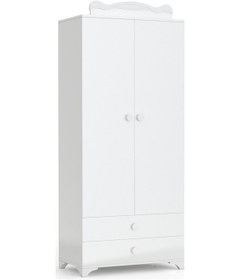 Resim Patiko Sahra 058 2 Kapılı Dolap Beyaz 