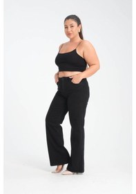 Resim Lacarino 7652 Nita Kadın Jean Pantolon Black 