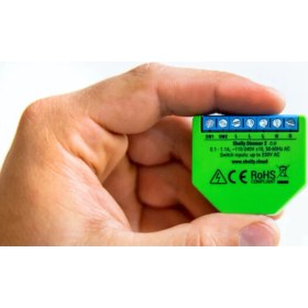 Resim Teknoroket Shelly Dimmer 2 Kanallı Akıllı Işık Ayar Anahtarı - Wifi Kontrollü, Nötrsüz, Android, Ios, Alexa & Google Uyumlu 