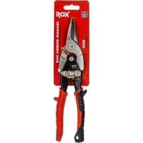 Resim Rox 0254 Mafsallı Sac Kesme Makası 10" 250mm (Düz Kesim) 