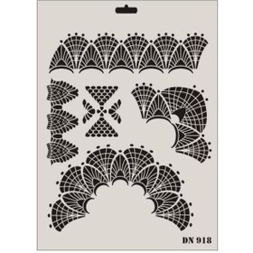 Resim Skygo Rich Dantel Seri DN-918 Stencil 35x25 cm 