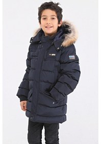 Resim Benitto Kids Natürel Kürklü Erkek Çocuk Şişme Mont 51246-lacivert Lacivert 