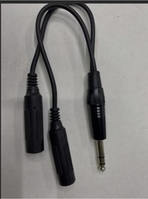 Resim 6.3 mm Stereo - 2x6.3 mm Mono Sağ-Sol Çoklayıcı 