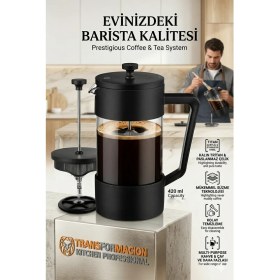 Resim Homecare 420 ml Tortusuz French Press - Çift Filtreli Kahve Demleme Sanatı 716540 