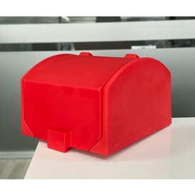 Resim MKG Kral Motor Kr 50 Motosiklet Servis Çantası Kırmızı 90 Lt Pizza Servis Arka Bagaj 