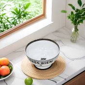 Resim 4 adet, 11.94 cm Seramik Kase, Yeni Geometrik Desen, Tahıl Kase, Salata Kase, Mutfak Tahıl Kase, Tatlı, Pirinç, Mutfak, Parti, Yüksek Tabanlı Tasarım, Anti-tıkanma için Uygun 