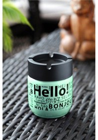 Resim Cam Kokusuz Küllük 425 Cc Hello Desenli Yeşil 