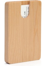 Resim Business U Şeklindeki Ahşap Akçaağaç Kart Sahibi Kredi Kartı Kimliği Vaka Sahibi 