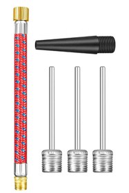 Resim ByKurt 5'li SET Top Şişirme İğnesi Seti Voleybol Basketbol Futbol Bisiklet Pilates Şişirme Seti 