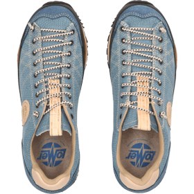 Resim Lomer Italy Bio Naturale Canvas Vibram Full Çarşaklı Kadın Ayakkabı Jeans Mavi 