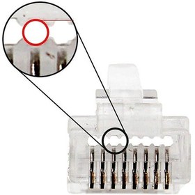 Resim Yeni Nesil Jak Cat5/Cat6 Rj45 Konnektör Paket Cat6 Ez P... 