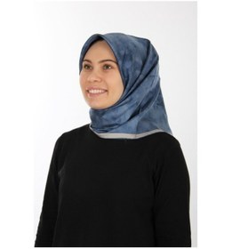 Resim Aker Mavi Laci Ipek Krep Saten Eşarp 7208701-324 